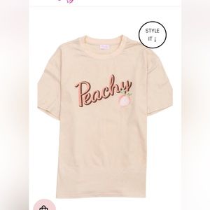 Pink Lily brand new oversized Peachy t-shirt size small NWT